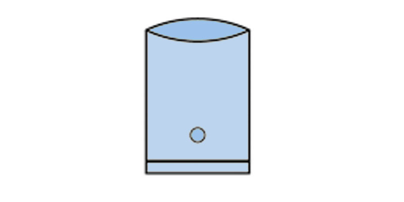 Bag with hole