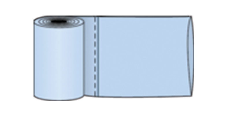 Rolled bags without gussets