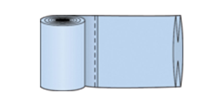 Rolled bags with gussets
